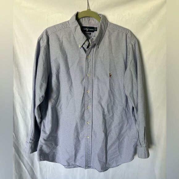 Ralph Lauren Men's Classic Fit Long Sleeve Dress Shirt Plaid size 17 32/33 XL - Picture 1 of 6